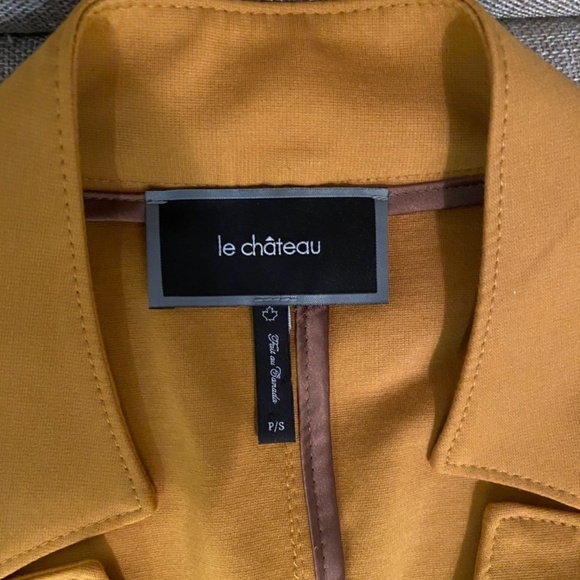 LeChateau mustard blazer/blouse, size S - Picture 5 of 7